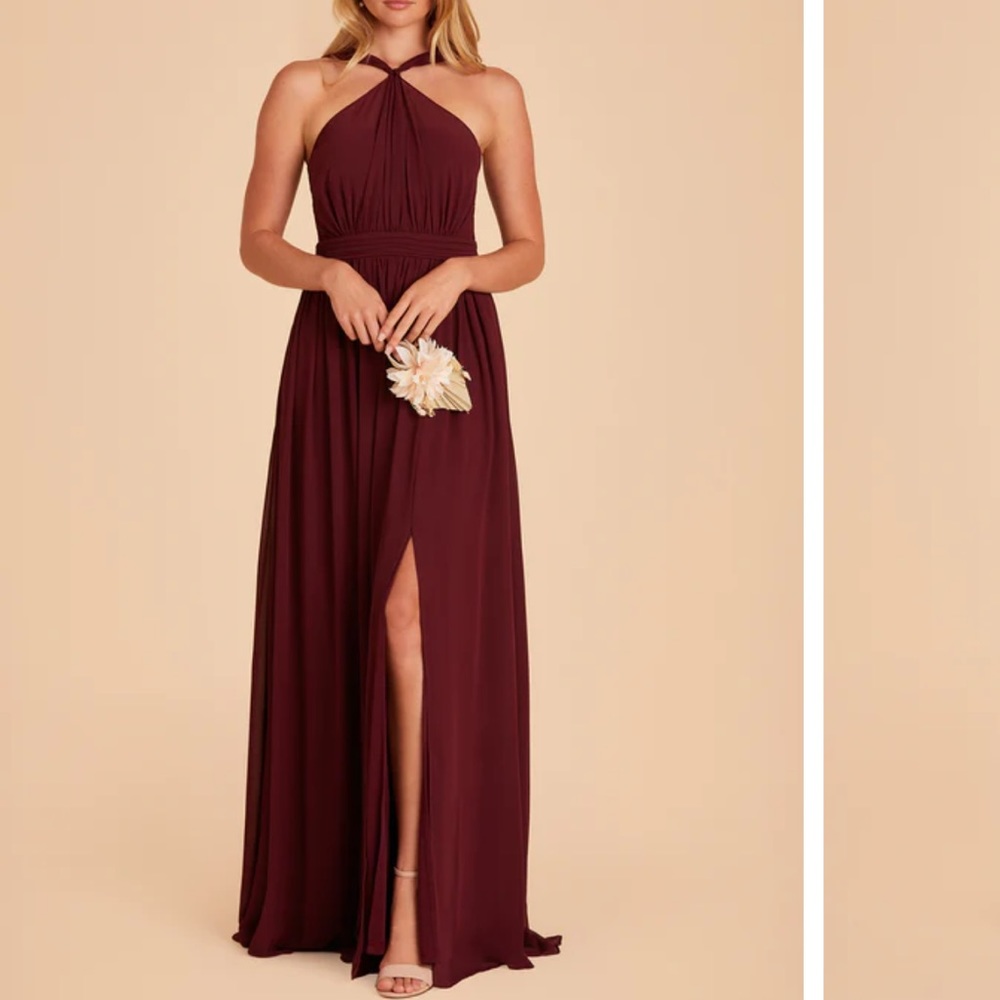 Buddy Grey Kiko Bridesmaids Dress in Cabernet